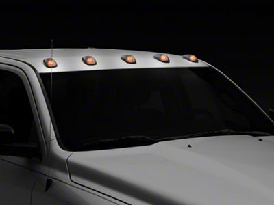 LED Roof Cab Lights; Smoked (02-18 RAM 1500)