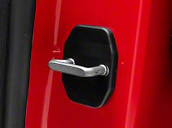 RedRock Door Striker Trim Set; Black (09-23 RAM 1500)