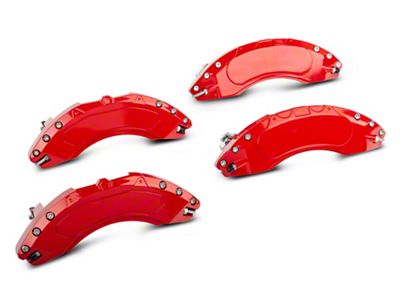 Proven Ground Red Caliper Covers; Front and Rear (11-18 RAM 1500)