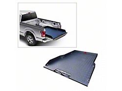 Bed Slide Tray with Aluminum Checker Plate; Textured Black (15-23 Sierra 1500 w/ 5.80-Foot Short & 6.50-Foot Standard Box)