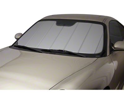 Covercraft UVS100 Heat Shield Custom Sunscreen; Silver (19-23 RAM 1500 w/ 10-Inch Wide Rearview Mirror Sensor)