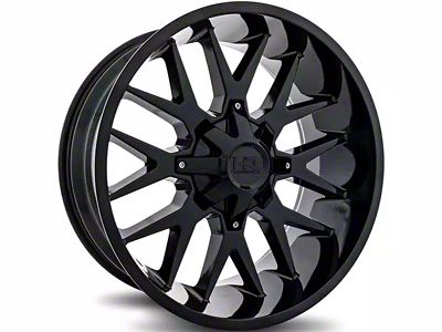 Hardrock Offroad H700 Gloss Black 5-Lug Wheel; 20x9; 0mm Offset (09-18 RAM 1500)