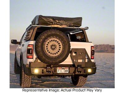 Expedition One Range Max Dual Swing Rear Bumper; Bare Metal (19-23 RAM 1500, Excluding TRX)