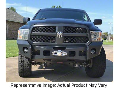 Expedition One Ultra Front Bumper with Shorty Center Hoop; Bare Metal (13-18 RAM 1500, Excluding Rebel)