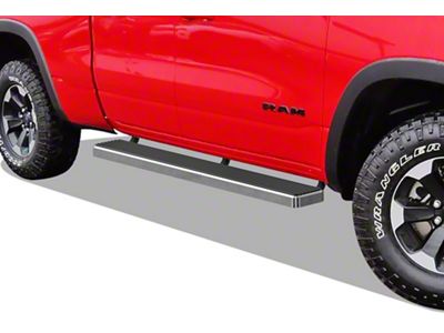 6-Inch iStep Running Boards; Hairline Silver (19-23 RAM 1500 Quad Cab)