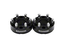 Supreme Suspensions 2-Inch Pro Billet Hub Centric Wheel Spacers; Black; Set of Two (19-23 RAM 1500)