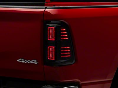 Morimoto XB LED Tail Lights; Black Housing; Smoked Lens (19-23 RAM 1500 w/ Factory Halogen Tail Lights)