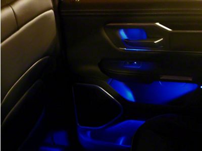Paragoptics Factory Ambient Lighting Upgrade; True Blue (2020 RAM 1500 Laramie Crew Cab w/ Factory Dash Lighting; 20-23 RAM 1500 Limited, Longhorn, TRX w/ Factory Dash Lighting)