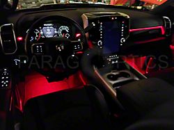 Paragoptics Full Ambient Lighting Retrofit Kit; True Red (19-23 RAM 1500 Rebel Crew Cab w/ Factory Halogen Footwell Lighting)