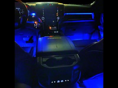 Paragoptics Full Ambient Lighting Retrofit Kits; True Blue (19-23 RAM 1500 Lonestar Crew Cab w/ Factory LED Footwell Lighting)