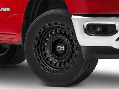 Black Rhino Sentinel Matte Black 6-Lug Wheel; 20x9.5; -18mm Offset (19-23 RAM 1500)