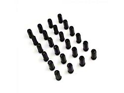 Black Bulge Acorn Lug Nut Kit; 14mm x 1.5; Set of 24 (99-23 Sierra 1500)