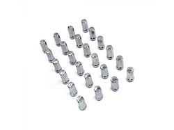 Chrome Bulge Acorn Lug Nut Kit; 14mm x 1.5; Set of 24 (99-23 Sierra 1500)