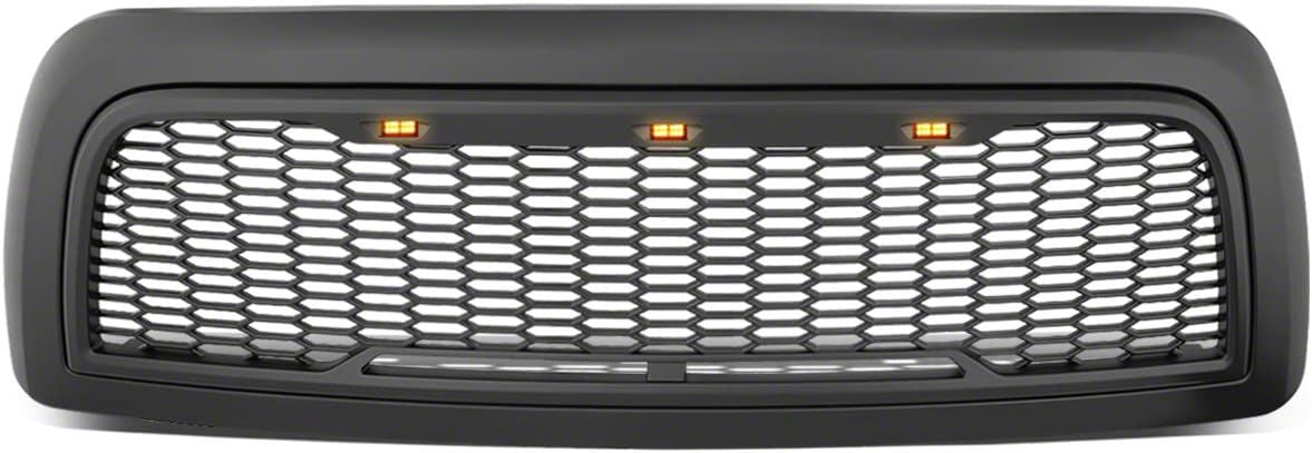 RAM 1500 Honeycomb Mesh Upper Replacement Grille; Matte Black (13-18 ...