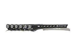 RACKTEC Phantom Series Gen 2 Roof Rack; 9-Light Front Mounting Brackets (19-23 RAM 1500 Crew Cab)