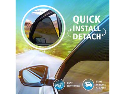 Magnetic Car Window Sunshade (19-23 RAM 1500 Crew Cab)