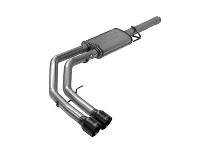 Flowmaster FlowFX Dual Exhaust System with Black Tips; Middle Side Exit (09-18 4.7L RAM 1500)