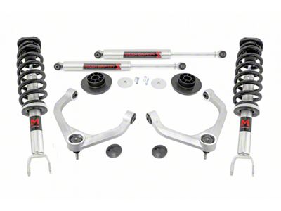 Rough Country 3-Inch Suspension Lift Kit with Front M1 Monotube Struts and Rear M1 Monotube Shocks (12-18 4WD RAM 1500)