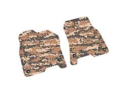 FLEXTREAD Factory Floorpan Fit Tire Tread/Scorched Earth Scene Front Floor Mats; Cyberflage Camouflage (19-23 RAM 1500)