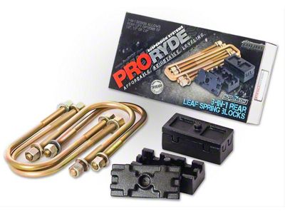 ProRYDE 3-in-1 Adjustable Rear Lift Block Kit (02-08 RAM 1500)