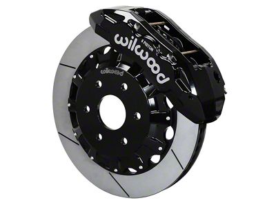 Wilwood Tactical Extreme TX6R Front Big Brake Kit with 16-Inch Slotted Rotors; Black Calipers (21-23 RAM 1500 TRX)
