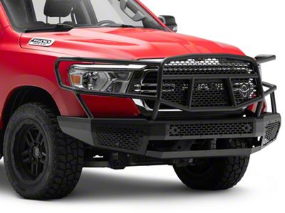 Ranch Hand Midnight Front Bumper with Grille Guard (19-23 RAM 1500, Excluding EcoDiesel & TRX)