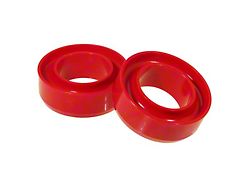 2-Inch Front Coil Spring Isolator Lift; Red (02-05 2WD RAM 1500)