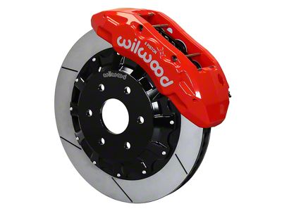 Wilwood Tactical Extreme TX6R Front Big Brake Kit with 16-Inch Slotted Rotors; Red Calipers (19-23 RAM 1500)