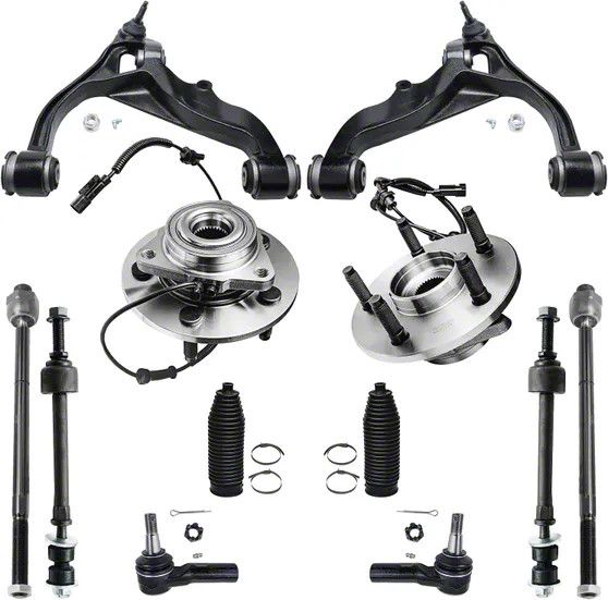 RAM 1500 Front Wheel Hub Assemblies with Control Arms and Tie Rods (06