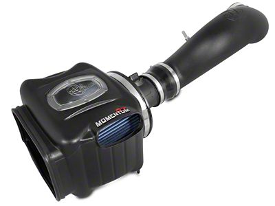 AFE Momentum GT Cold Air Intake with Pro 5R Oiled Filter; Black (07-08 4.8L Silverado 1500 w/ Electric Cooling Fan)