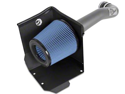 AFE Magnum FORCE Stage-2 Cold Air Intake with Pro 5R Oiled Filter; Matte Gray (14-18 5.3L Silverado 1500 w/ Electric Cooling Fan)