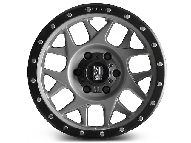 XD Bully Matte Gray with Black Ring 6-Lug Wheel; 17x8.5; 0mm Offset (21-23 Tahoe)