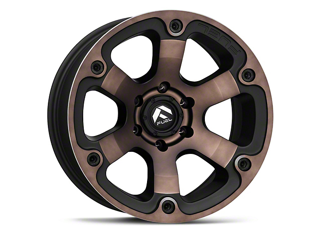 Fuel Wheels Beast Matte Black Machined with Dark Tint 6-Lug Wheel; 18x9; 1mm Offset (21-23 Tahoe)