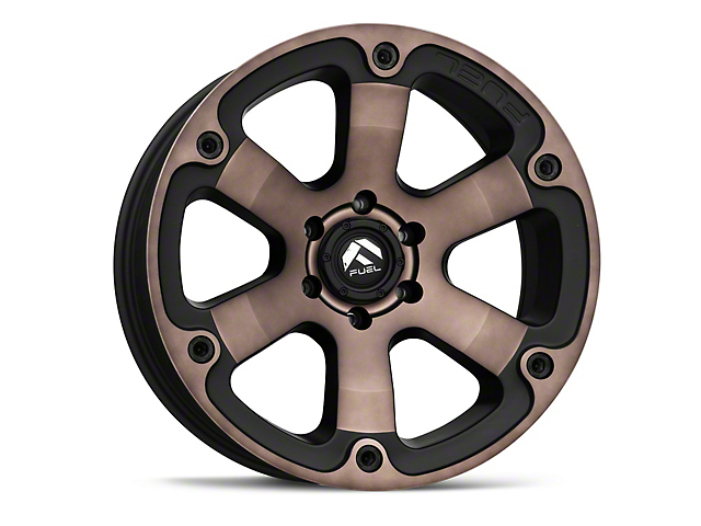 Fuel Wheels Beast Matte Black Machined with Dark Tint 6-Lug Wheel; 20x9; 1mm Offset (21-23 Tahoe)