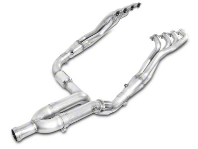 Stainless Works 1-7/8-Inch Headers with Catted Y-Pipe; Factory Connect (14-18 5.3L Silverado 1500)