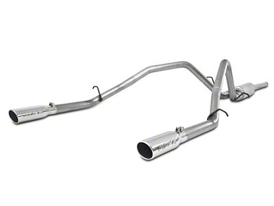 MBRP Armor Lite Dual Exhaust System with Polished Tips; Rear Exit (09-13 4.8L Silverado 1500)