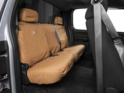 Covercraft SeatSaver Second Row Seat Cover; Carhartt Brown (07-13 Silverado 1500 Extended Cab, Crew Cab)