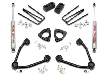 Rough Country 3.50-Inch Upper Control Arm Suspension Lift Kit with Premium N3 Shocks (07-18 2WD Silverado 1500)