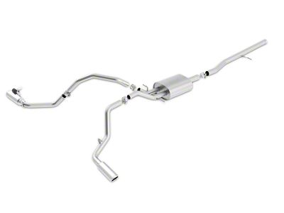 Borla S-Type Dual Exhaust System with Chrome Tips; Side Exit (14-18 5.3L Silverado 1500)