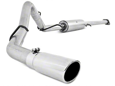 MBRP Armor Lite Single Exhaust System with Polished Tip; Side Exit (07-13 4.8L Silverado 1500)