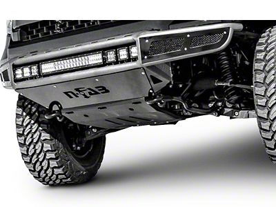 N-Fab M-RDS Radius Pre-Runner Front Bumper with Multi-Mount for LED Lights; Textured Black (14-15 Silverado 1500 w/ Wide Aftermarket Fender Flares)