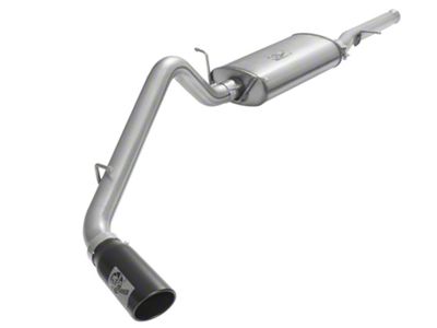 AFE MACH Force-XP 3-Inch Single Exhaust System with Black Tip; Side Exit (09-13 5.3L Silverado 1500)