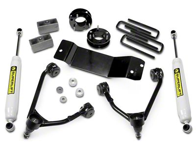 SuperLift 3.50-Inch Upper Control Arm Lift Kit with Superide Shocks (07-18 4WD Silverado 1500)