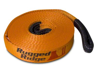 Rugged Ridge 3-Inch x 30-Foot Recovery Strap; 30,000 lb.