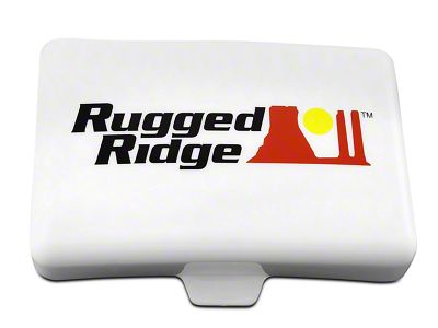 Rugged Ridge 5x7-Inch Off-Road Light Cover; White