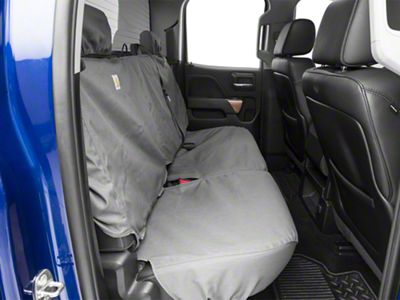 Covercraft SeatSaver Second Row Seat Cover; Carhartt Gravel (14-18 Silverado 1500 Double Cab, Crew Cab)