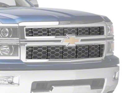 T-REX Grilles Billet Series Upper Replacement Grille; Black (14-15 Silverado 1500)