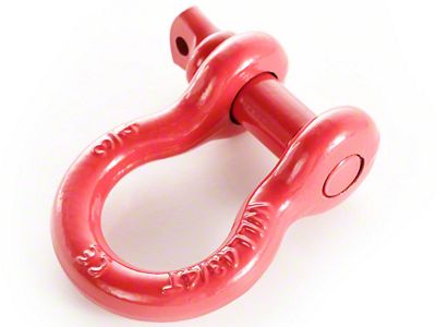 Rugged Ridge 3/4-Inch 9,500 lb. D-Ring Shackle; Red
