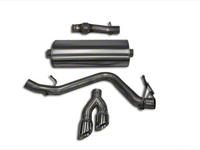 Corsa Performance Sport Single Exhaust System with Twin Polished Tips; Side Exit (14-18 5.3L Silverado 1500)