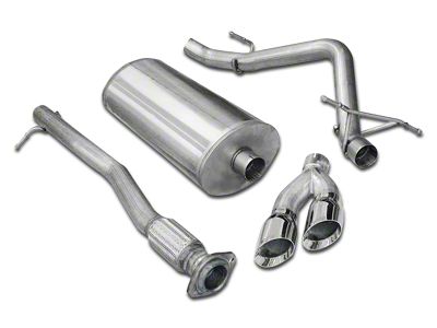Corsa Performance Sport Single Exhaust System with Twin Polished Tips; Side Exit (07-09 6.0L Silverado 1500, Excluding Hybrid)